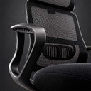 Ver imagem 2 de Cadeira Presidente Comfort Vinci com Apoio de Cabeça, Tela Mesh e Ajuste de Altura Preto