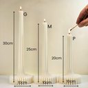 Ver imagem 3 de Vela Decorativa de Mesa Castiçal Elegance