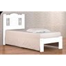 Cama Solteirão Atenas De Madeira Angelim Branco - 1