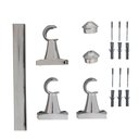 Ver imagem 2 de Kit Varão Para Cortina 2,50 Metros 28Mm Cromado Compacto