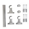 Kit Varão Para Cortina 2,50 Metros 28Mm Cromado Compacto - 2