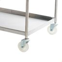 Ver imagem 4 de Carrinho para Transporte Imeca em Aço Inox 430 C/ 2 Bandejas 52x80 e Rodízios Giratórios 6544