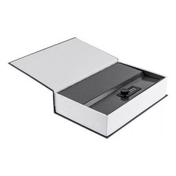 Cofre Camuflado C/chave Formato de Livro Guarda Valores 24cm:preto - 5
