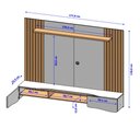 Ver imagem 5 de Painel Tv 65 Pol Búzios 2 Portas Cinamomo Off White Bechara