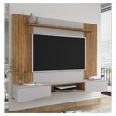 Ver imagem 3 de Painel Tv 65 Pol Búzios 2 Portas Cinamomo Off White Bechara