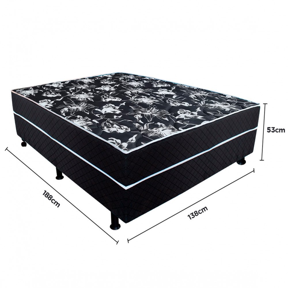 Cama Box Casal Unibox Aiam Super Box 138x188x53 - 5