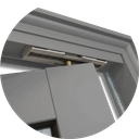 Ver imagem 5 de Porta Alumínio Camarão Lambril/Vidro e.L25 Cinza 60 V.Boreal Brimak