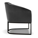 Ver imagem 4 de Kit 2 Poltronas Stella Corano Preto Base Industrial Preto - D’Rossi