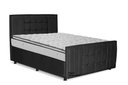 Ver imagem 1 de Cama com Cabeceira King Size Estofada Uvaia 195cm Suede: Preto
