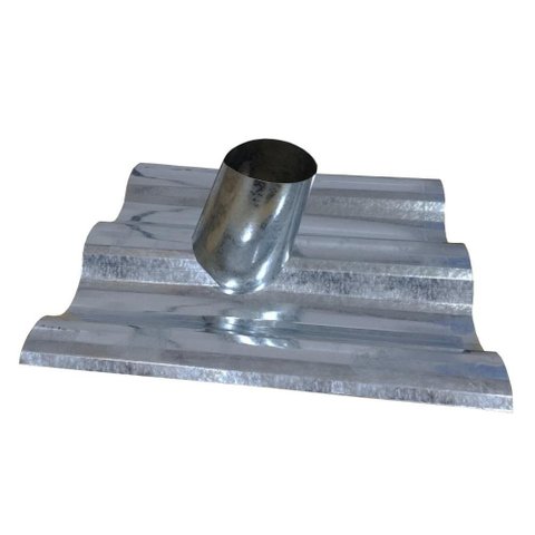Telha Ondulada Chaminé Galvanizada 6cm x 110 a 130mm - Volpato