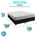 Ver imagem 3 de Conjunto Cama Box Blindado Casal + Colchão D33 D33 Inducol