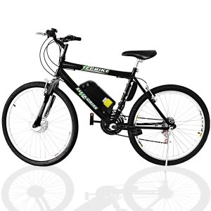Bicicleta Elétrica TecCity 15a/h Motor Dianteiro 350w - cor: Preto com Amortecedor