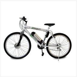 Bicicleta Elétrica TecCity 12a/h Motor Dianteiro 350w - cor: Branco com Amortecedor - 1
