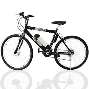 Bicicleta Elétrica TecCity 12a/h Motor Dianteiro 350w - cor: Preto com Amortecedor