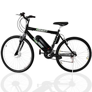 Bicicleta Elétrica TecCity 10a/h Motor Dianteiro 350w - cor: Preto com Amortecedor
