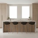 Ver imagem 1 de Conjunto 4 Banquetas Média com Base de Aço Monaco Fratini