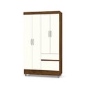 Ver imagem 3 de Guarda Roupa 4 Portas Spectra Imbuia Rústico