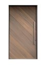 Ver imagem 1 de Porta Pivotante em Peroba C Acab Transparente e Pux Metal Bronze 1,00 X 2,10 M ( L X a )
