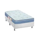 Ver imagem 1 de Cama Box Solteiro: Colchão Espuma D45 Castor Sleep Max + Base Crc Courano White(88x188)