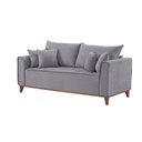Ver imagem 1 de Sofá 4 Lugares Living Linho M-46 Martins Cinza