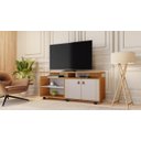 Ver imagem 4 de Rack Ilustre para TV até 55 polegadas JCM Moveis Cinamomo/Off White