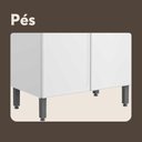 Ver imagem 6 de Armário de Aço 4 Portas 2 de Vidro Branco Gourmet Bertolini