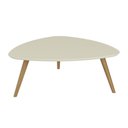 Ver imagem 1 de Mesa de Centro Unique em MDF Louro Luna Pés em Madeira Marin