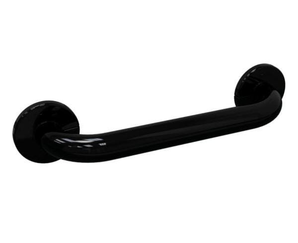 Barra de Apoio para Banheiro Alumínio Preto 40 Cm - 1