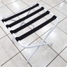 Suporte para Mala Alumínio Branco com Rodízio - 1