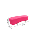 Ver imagem 6 de Puff Decorativo Orgânico Alana Couro Rosa Pink