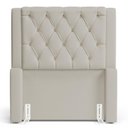 Ver imagem 3 de Cabeceira Atena para Cama Box Solteiro 90cm Capitonê com Frame Sintético Bege - Desk Design