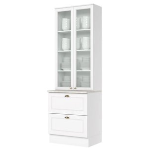 Cristaleira 71,5cm 2 Portas 2 Gavetas Emily Henn