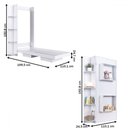 Ver imagem 4 de Cama Solteiro Vancouver Articulável 4 Prateleiras Branco - Art In Móveis