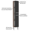Ver imagem 4 de Paneleiro Armário de Cozinha 2 Portas Rustic/Preto Emilly Madesa
