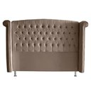 Ver imagem 1 de Cabeceira de Cama Box Luxo Casal 140 Cm Suede Capuccino do Lar Móveis