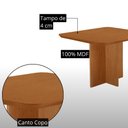 Ver imagem 6 de Mesa de Jantar Olimpia 90cm Tampo MDF Laminado Canto Copo com 4 Cadeiras Lorena
