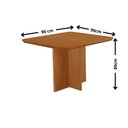 Ver imagem 4 de Mesa de Jantar Olimpia 90cm Tampo MDF Laminado Canto Copo com 4 Cadeiras Lorena