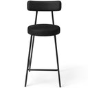 Ver imagem 4 de Banqueta Baixa para Cozinha Sala de Jantar Bar Bancada Milão L02 Couríssimo Preto - lyam decor Lyam