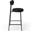 Ver imagem 5 de Banqueta Baixa para Cozinha Sala de Jantar Bar Bancada Milão L02 Couríssimo Preto - lyam decor Lyam