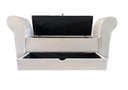 Ver imagem 7 de RECAMIER PUFF BAÚ SAPATEIRA COM BRAÇOS E GAVETA 1,58 CM PARA CAMA BOX QUEEN SIZE - CREME