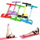 Ver imagem 3 de Extensor Elástico Pedal de Puxar Fitness Pulseira de Exercícios Abdominais para Treino de Barriga