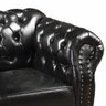 Poltrona Chesterfield Duque Dom Pedro Capitonê - Couríssimo Preto - 3
