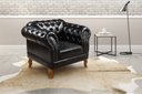 Ver imagem 2 de Poltrona Chesterfield Duque Dom Pedro Capitonê - Couríssimo Preto