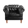 Poltrona Chesterfield Duque Dom Pedro Capitonê - Couríssimo Preto - 4