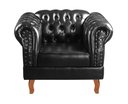 Ver imagem 4 de Poltrona Chesterfield Duque Dom Pedro Capitonê - Couríssimo Preto