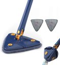 Ver imagem 3 de Mop Triangular Retrátil Giratório De 360graus Mop De Limpeza De Alça Longa Ajustável Q-2842 -C/ 5 RE