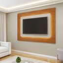 Ver imagem 2 de Conjunto Painel Atenas + Rack Siena Painel Off White/Naturalle Mavaular