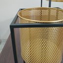 Ver imagem 7 de Kit 2 Cachepô Decorativo Vaso Planta Home&Co Metal Dourado - g:70x25x25 P:48x22x22 cm