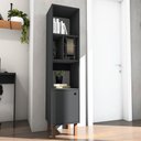 Ver imagem 2 de Armário Multiuso com 01 Porta Preto