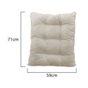 Ver imagem 3 de Kit Almofadas Para Poltrona com Puff Costela Suede Bege